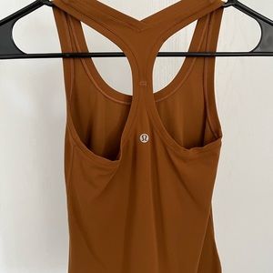 Lululemon Bronze Racerback Short Tank Top